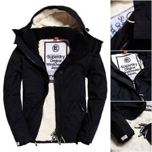 Superdry Original Windcheater Japan Size L Black Jacket Windbreaker